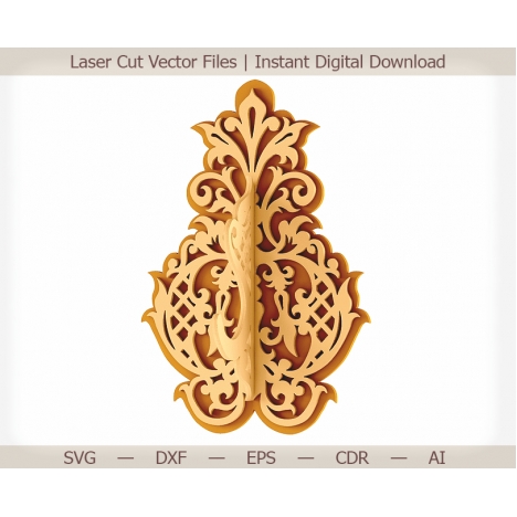 Decorative Wall Hanger Laser Cut File