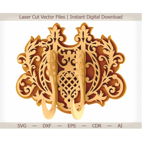 Decorative Wall Hanger Laser Cut File