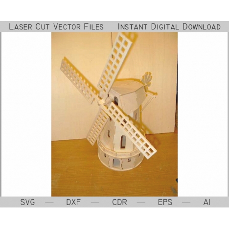 Windmill Laser Cut File