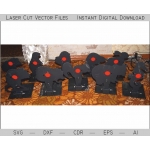 Laser Cut Animal Targets Set of 10