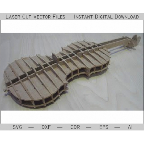 Viola Laser Cut Vector File