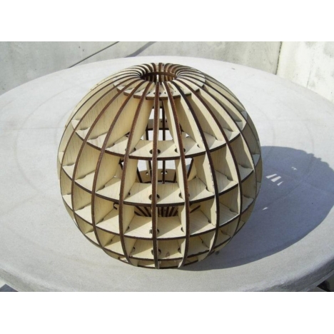 Geometric Sphere Laser Cut File