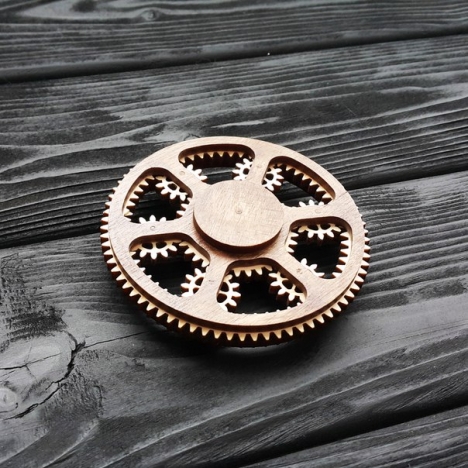 Gear Fidget Spinner Laser Cut File