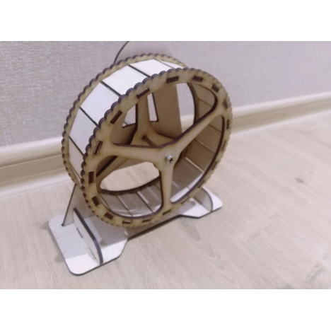 Hamster Wheel Laser Cut File