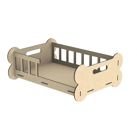 Laser Cut Dog Bed File