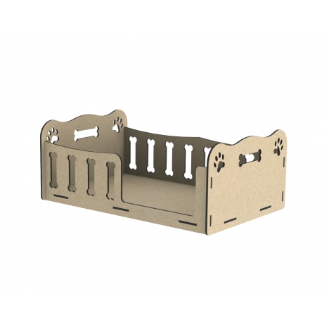Dog Bed Laser Cut File