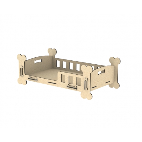 Dog Bed Laser Cut File