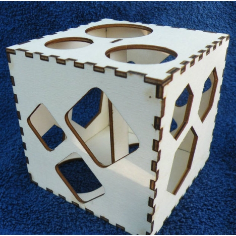 Snake Cube Laser Cut File for 3D Puzzle