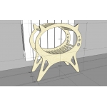 Cat Lounger Laser Cut File