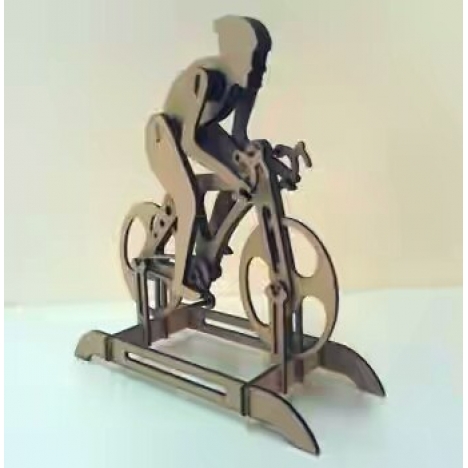 Cyclist 3D Laser Cut File