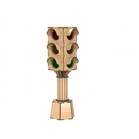 Traffic Light Laser Cut File