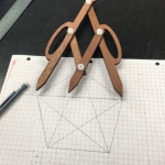 Fibonacci Compass Laser Cut File