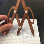 Fibonacci Compass Laser Cut File