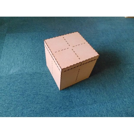 Cube Stool Laser Cut File
