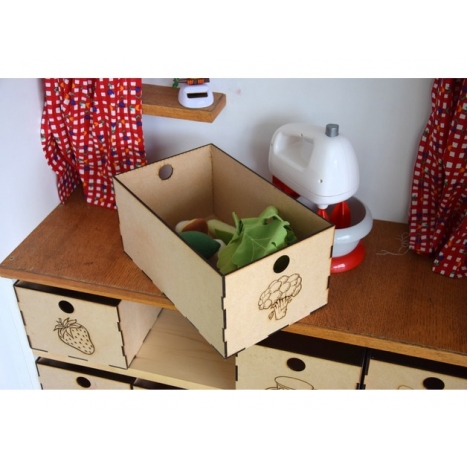 Grocery Boxes Laser Cut File