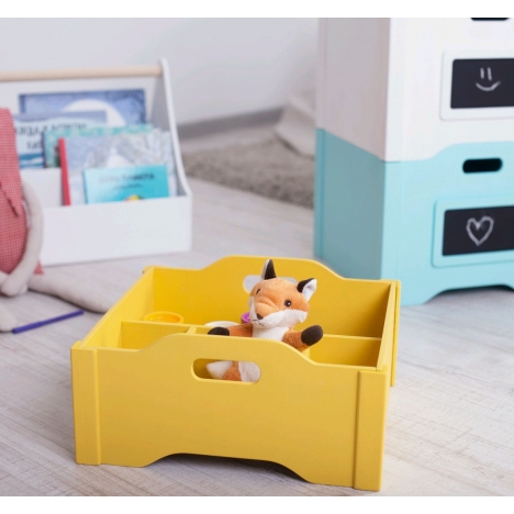 Laser Cut Toy Box with Dividers