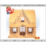 House with Veranda Laser Cut File