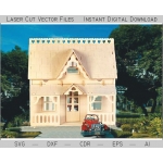 House with Veranda Laser Cut File
