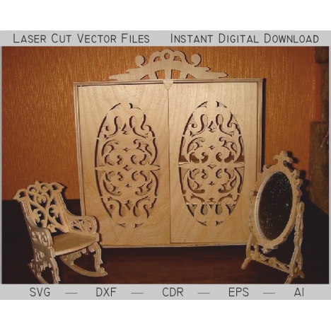 Toy Furniture Laser Cut File