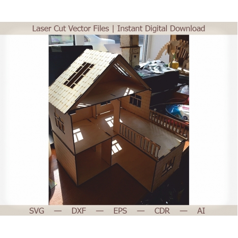 Dollhouse Laser Cut File