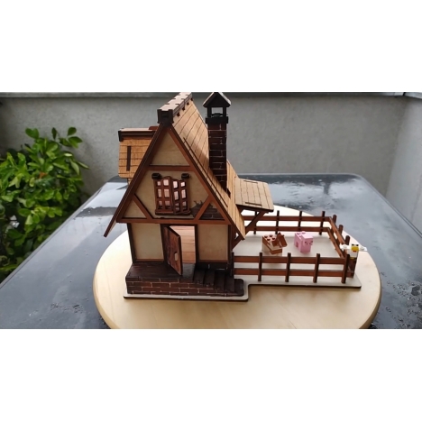 Toy Village House Laser Cut File