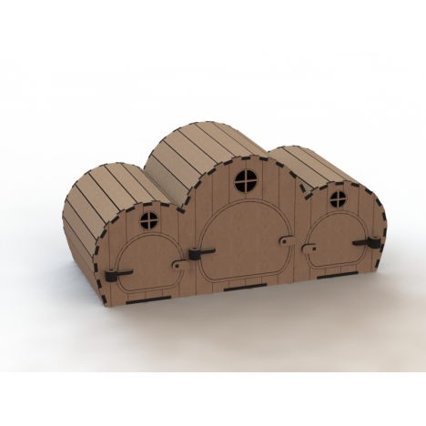 Barrel House Laser Cut File