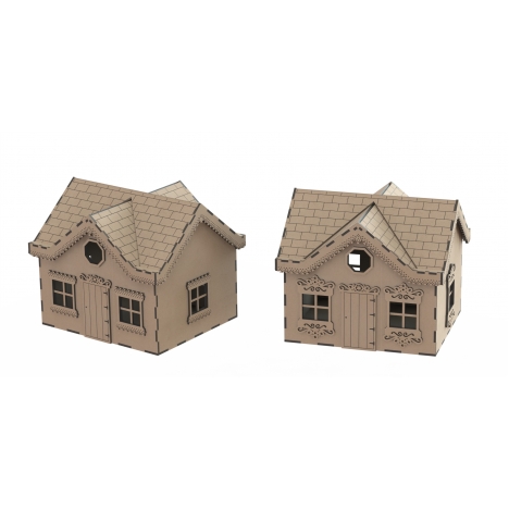 House Box Laser Cut File