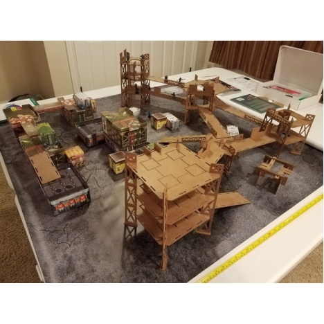 Table Fortress — макет для лазерной резки настольного террейна