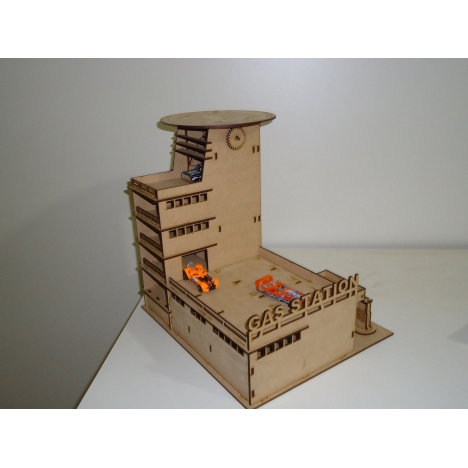 Gas Station Laser Cut File
