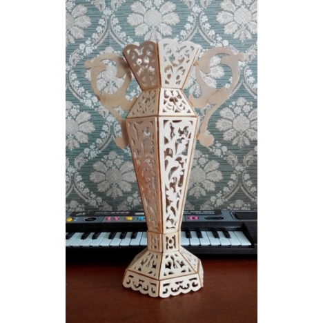 Laser Cut Ornamental Vase