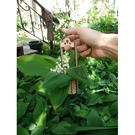 Корзинка с ручкой для лазерной резки
