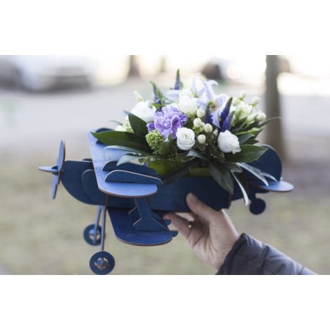 Airplane Flower Holder Laser Cut File
