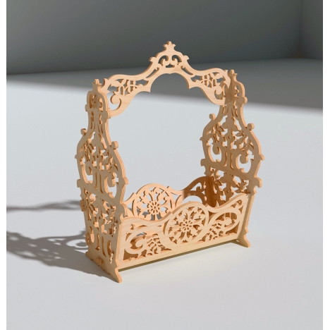 Laser Cut Flower Pot Basket File