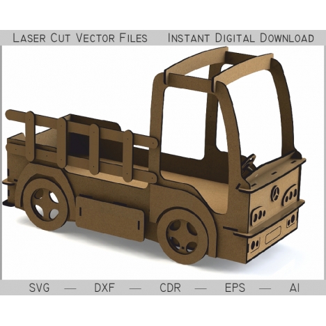 Truck Laser Cut File