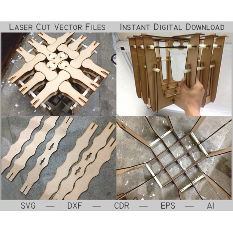 Laser Cut Folding Chair File