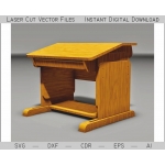 Laser Cut Desk and Chair Set Vector File