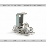 Children’s Rocking Carriage Laser Cut File