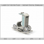 Children’s Rocking Carriage Laser Cut File