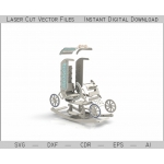 Children’s Rocking Carriage Laser Cut File
