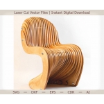 Wave Chair — макет для лазерной резки