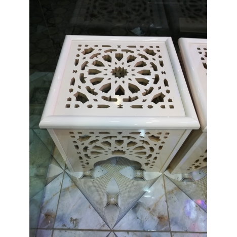 Laser Cut Stool Decorative Openwork Design