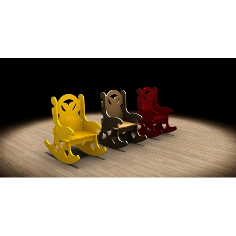Baby Rocking Chair Laser Cut File