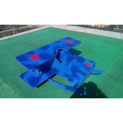 Biplane Rocking Chair Laser Cut File