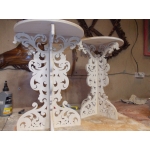 Ornate Round Table Laser Cut File