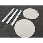 Laser Cut Round Two-Tier Table File