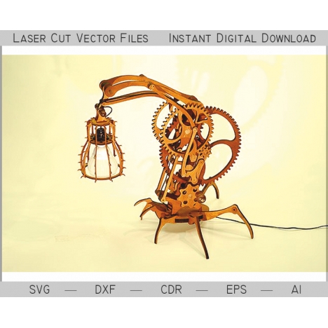 Scorpion Lamp Laser Cut File