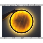 Lunar Eclipse Night Light Laser Cut File