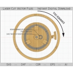 Lunar Eclipse Night Light Laser Cut File
