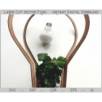 Minimalist Chandelier Laser Cut File