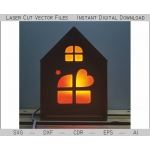 House Night Light Laser Cut File